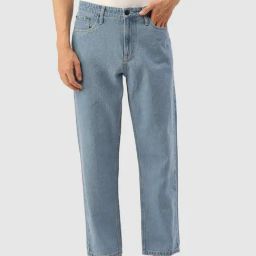 Bene Kleed Blue Cotton Relaxed Fit Jeans-image-33