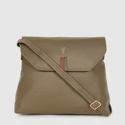 Baggit Olive Green Solid Sling Bag-image-52
