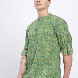 Anouk Rustic Men Ethnic Motifs Printed Kurta-4