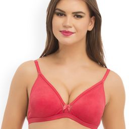 Clovia Pink Solid Non-Wired Non Padded Everyday Bra BR0642P1440B-53