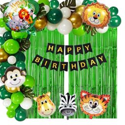 Bubble Trouble Jungle Theme Birthday Decoration Kit - Pack of 71-image-56
