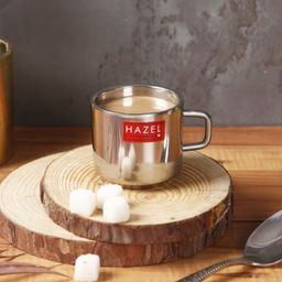 HAZEL Stainless Steel Green Tea Coffee Small Sobar Cup, 1 Pc, 100 ml-8