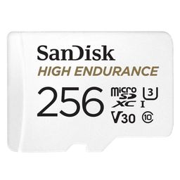 SanDisk Video microSD Card 256GB V30, 4K UHD High Endurance with Adapter for Dash Cam & Home Monitoring Surveillance Systems - C10, U3, SDSQQNR-256G-GN6IA Black White-81