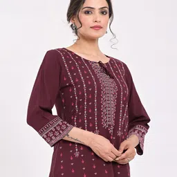 Anouk Women Floral Printed Round Neck  Top-image-56