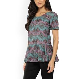 Aarika Abstract Printed Swim Suit With Goggle image 4