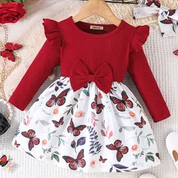 INCLUD Girls Conversational Printed Fit & Flare Dress-picture-13