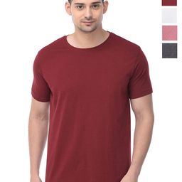 COLOR CAPITAL Unisex Pack Of 4 Cotton T-Shirts-image-84