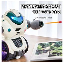 AKN TOYS Robot Toys for Boys Girls Dancing Singing Walking Talking Sliding Robot with Colorful LED and Spray, (Color May Vary) image 4