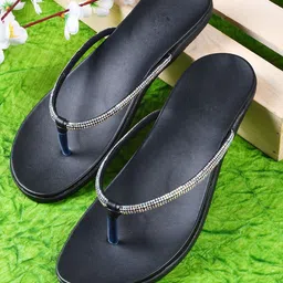 TRYME Women Embellished T-Strap Flats-image-13