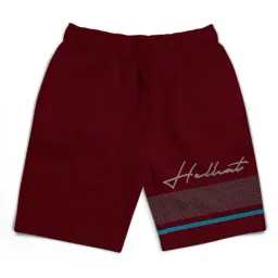 HELLCAT Kids Maroon Printed Shorts-image-35