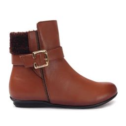 Elle Women's Tan Casual Booties-image-11