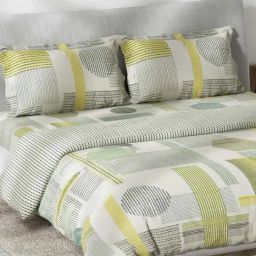 DDecor Geometric Multicolor 136 TC Cotton Queen Bedding Set-picture-29