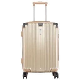 Baomi Solid Gold Light Brown Hard 22" Cabin Luggage-image-76