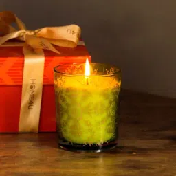 Home4U Nitya Green Wax Candles (Set of 2)-image-17