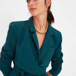 Trendyol Notched Lapel Long Sleeves Single Breasted Blazer-picture-8