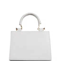 LADY QUINTON Self Design PU Structured Handheld Bag image 5
