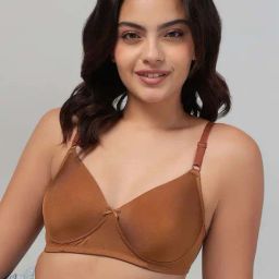 Clovia Brown Regular Fit Bra-picture-21