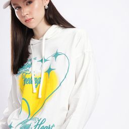 glitchez Heart Led Printed Cotton Terry Oversized Hooded Sweatshirt-image-77