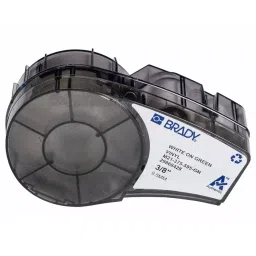 BRADY Continuous Label Roll Cartridge 3/8 inch x 21 ft Green, 3PXU8-84