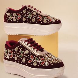 VENDOZ Women Velvet Sneakers-53