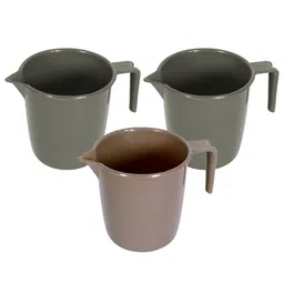 Kuber Industries Green & Maroon 3 piece Solid Plastic Bath Accessories Set-7