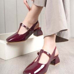 DressBerry Women Square Toe Block Heel Mules-45