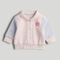 mothercare Girls Colourblocked Cotton Bomber Jacket-image-74