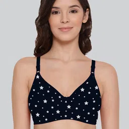 LYRA Printed Combed Cotton Seamless Moulded Encircled Bra-picture-22