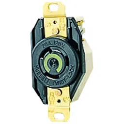HUBBELL WIRING DEVICES CONNECTOR, POWER ENTRY, RECEPTACLE, 20A, HBL2310-picture-31