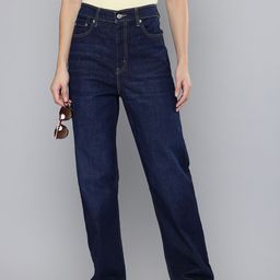 Levis Women Straight Fit High-Rise Light Fade Stretchable Jeans-picture-9