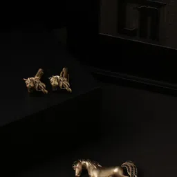 COSA NOSTRAA Men Gold-Toned The Parade Horse Gift Set-image-70