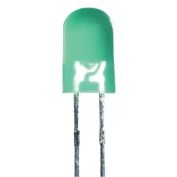 KINGBRIGHT LED, 5 mm, Green, 100Mcd, 568Nm, L-1503GC (Pack of 5)-27
