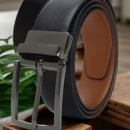 Kastner Men Textured Leather Reversible Formal Belt-image-97
