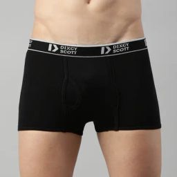 Dixcy Scott Originals Black Cotton Regular Fit Trunks-image-83