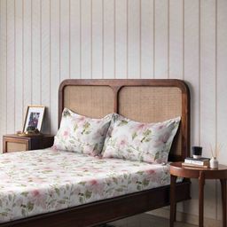 The Happy Pod Pink & White Floral Summer Double Bed Dohar-image-64