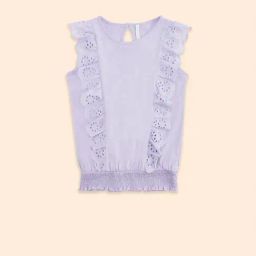 Pantaloons Junior Lavender Cotton Regular Fit T-Shirt-image-6
