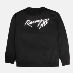 Kiddopanti Kids Black Printed Full Sleeves Sweatshirt-picture-2