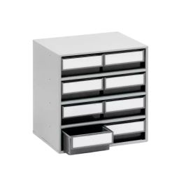 Treston 8 Drawer Storage Unit Plastic 395 x400 x300 mm Grey, 0830-3-image-62