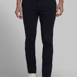 Parx Men Blue Regular Fit Solid Regular Trousers-image-14