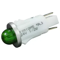 VCC PANEL MOUNT INDICATOR, LED, 12.7MM, GREEN, 24V, 1091QM5-24V-picture-7