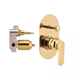 CERA BROOKLYN Diverter System Single Lever Exposed Part + Concealed Part Wall Mount French Gold, F1018722FG+F4030101FG-image-66