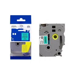 Pacific International Label Tape Cassette 9 mm Laminated Black on Green for TZE 721-image-27