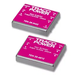 TRACO POWER CONVERTER, DC/DC, 25W, 12V, TEN 25-2412-21