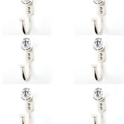 IndianShelf 6 Pcs Ceramic Libra Wall Mounted Hooks Door Hanger-image-64