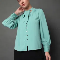 Vero Moda Light Blue Regular Fit Shirt-picture-47
