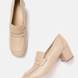 Kenneth Cole Leather Block Heeled Pumps-58