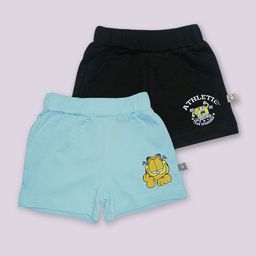 YK X Tinyo Infants Boys Set of 2 Printed Pure Cotton Shorts-84