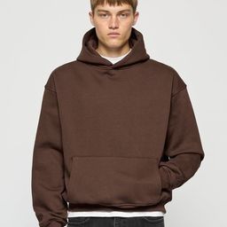Besick Men Cotton Solid Hooded Sweatshirt-picture-0