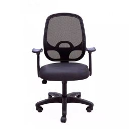 VISION SEATING Office Chairs Fabric, Black-23