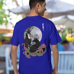 Broke Memers Men Graphic Printed Round Neck Cotton Oversized T-shirt-image-49